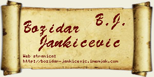Božidar Jankićević vizit kartica